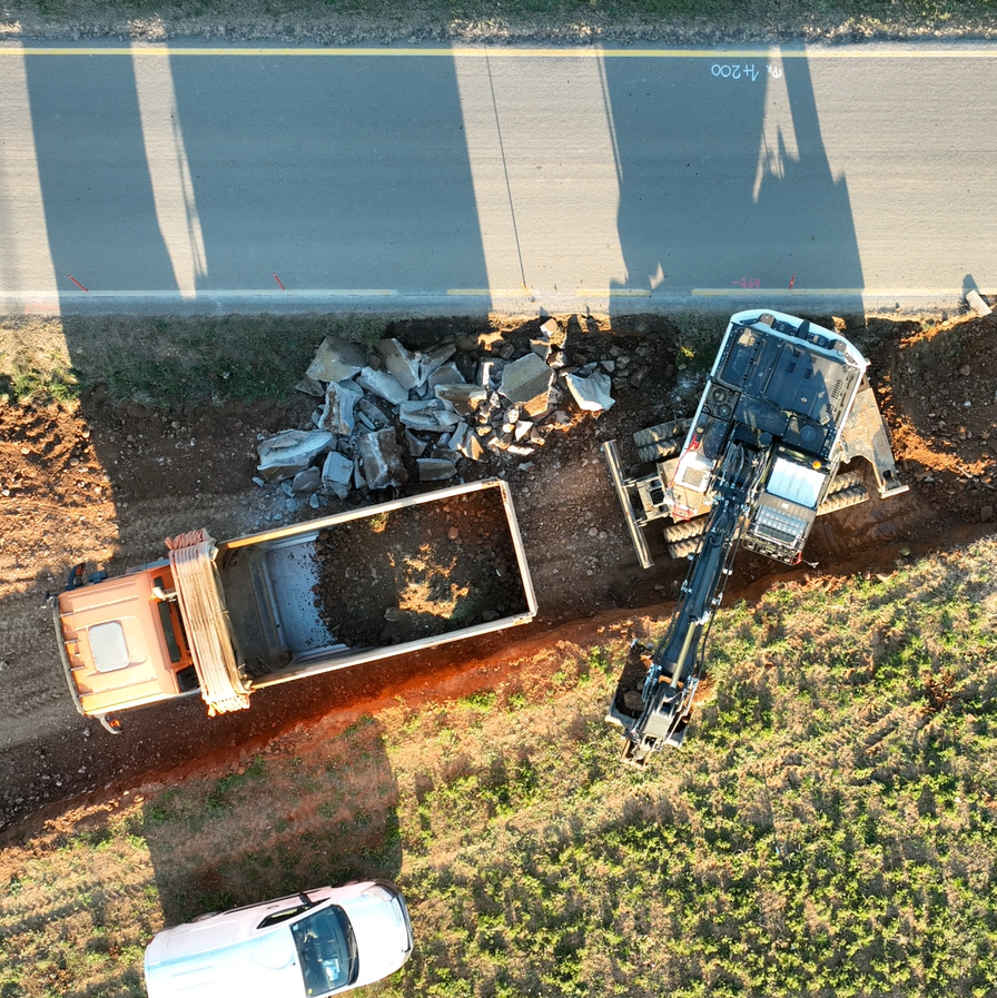 Obras carratera de Maia